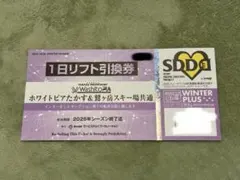 【即日発送】ホワイトピアたかす・鷲ヶ岳スキー場共通リフト券　1日券　1枚のサムネイル