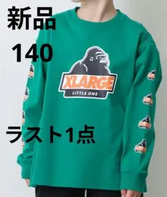 新品　XLARGE KIDS　袖OGプリント長袖Tシャツ　ロンT　キッズ服