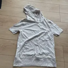 GAP KIDS M ライトグレー フード付きパーカー