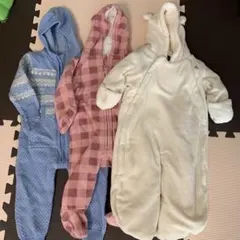 カバーオール　３枚セット6-12ヶ月