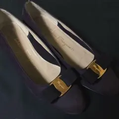 SalvatoreFerragamoリボンフラットシューズ 日本サイズ約23cmのサムネイル