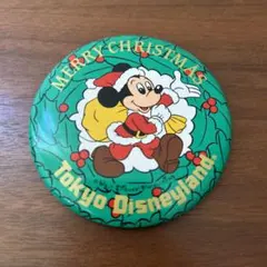 ●ディズニー クリスマス ミッキー 缶バッジ