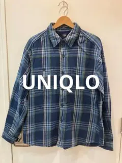 ユニクロ★チェックシャツ  UNIQLO  ドイツ  ネルシャツ  Ｍ