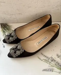 2025年最新】MANOLO BLAHNIK ヒール高さ：0〜3cm レディース