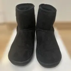GU 黒ムートンショートブーツ　22㎝