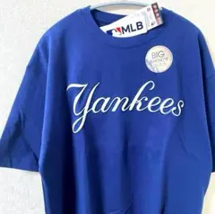【新品】MLB ヤンキース　 Tシャツ 刺繍ロゴ　ワンポイント　バックプリント