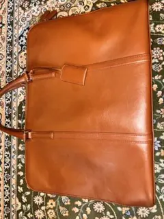 genuine leather ブラウンレザー ビジネスバッグ