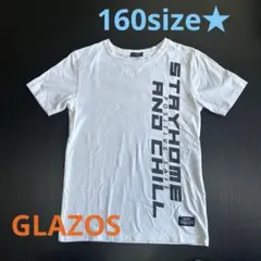 子供服 半袖Tシャツ☆160size☆GLAZOS 白 ロゴのサムネイル