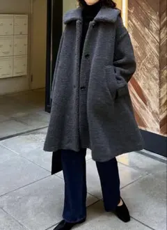 Newans ハッシュニュアンス プードルコクーンコート 笹川友里さん
