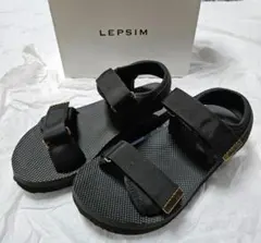 LEPSIM ブラック スポーツサンダルのサムネイル