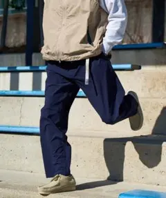 グラミチ ジーンズファクトリー 別注 エブリデイ ナイロンパンツ M ネイビー