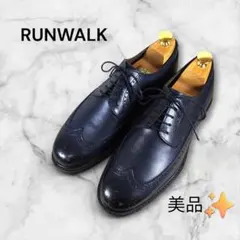 美品|ランウォーク|ウィングチップ|612E|24.5|紺|i1919のサムネイル