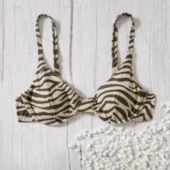 SHEIN Swim ゼブラ柄 ビキニセット ハイウエスト 上下セット S/M