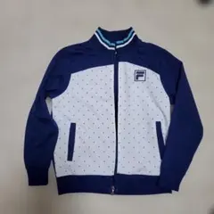 FILA ドット柄ジャージ ネイビー/ホワイト