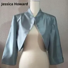 Jessica Howard 水色 サテン ジャケット　ボレロ 長袖