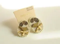 再値下げ♪新品　アンティーク＊鳥モチーフのピアス