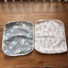 ベビー用防水シーツ 2枚セット ゾウ フラミンゴ柄
