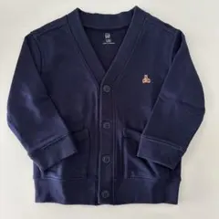 ギャップ　スウェットカーディガン　ネイビー　2years