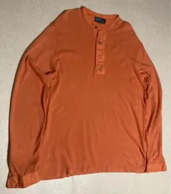 90s ポロバイラルフローレン リネン ヘンリーネック カットソー ロンT