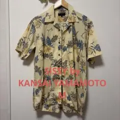 カンサイヤマモト総柄アロハシャツ開襟半袖シャツ トップス　山本寛斎 Mのサムネイル
