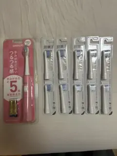 【未使用】OMRON 電動歯ブラシ 替えブラシ5個入り ※おまけ付き