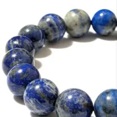 一点物【4-99】12mm❤【ラピスラズリ】天然石パワーストーンブレスレット