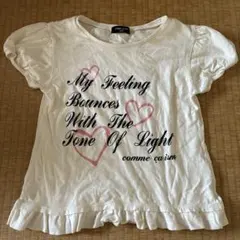 COMME CA ISM 半袖Tシャツ ホワイト 140A