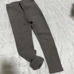 De marvi 起毛グレー レギンス L