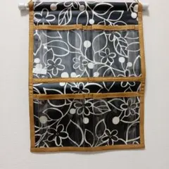 花柄 ウォールポケット 4ポケット