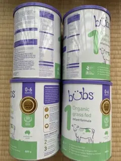 Bubs Organic 1 (0~6 Months ) 800g 4缶セット