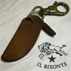 IL BISONTE◆イルビゾンテ レザー 本革 キーリング ストラップ
