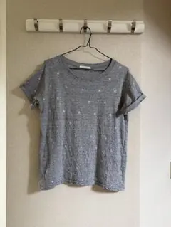 MACPHEE 星柄 半袖 Tシャツ グレーのサムネイル