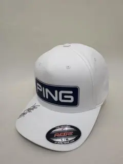 【PING】ホワイト キャップ スポーツ　ゴルフ