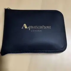 Aquascutum 黒 ジッパー付きエコバッグ