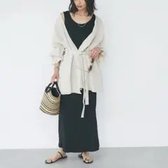 RIVE DROITE リネン カシュクールシャツ ベージュのサムネイル