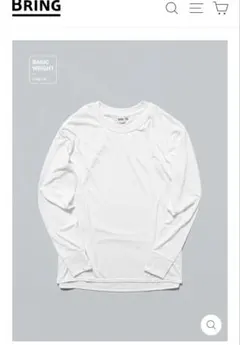 半額以下】新品☆メンズL BRIEFING ウォームハイネックカットソー 白黒