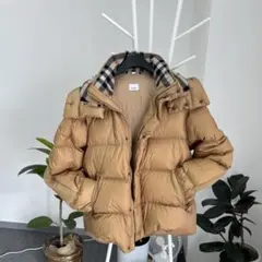 【美品】バーバリー ロンドン ノバチェック 2way 肉厚 ダウンジャケット