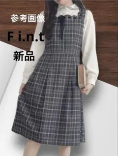 フィント ひざ丈ワンピース