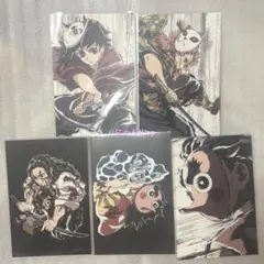 鬼滅の刃 全集中展 幕間画 ポストカード B D 冨岡義勇 錆兎 小鉄 鋼鐵塚蛍