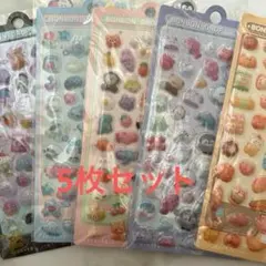 3Dシール　ぷくぷくシール　立体 シール ドロップシール　まとめ売り　5シート