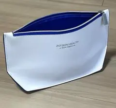 【非売品・極美品】ゼオスキンヘルス オリジナルポーチ ホワイト×ブルー