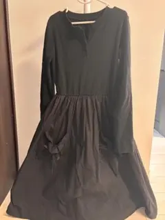 韓国子供服　長袖ロングワンピース　140