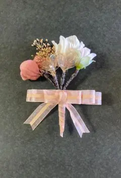 コサージュ リボン　造花　入学式　卒業式　スーツ