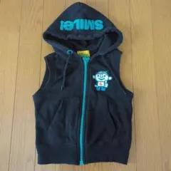 LaundIy フード付きベスト 100 黒