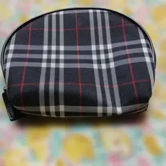 チェック柄ラウンドポーチバーバリー最終値下げ