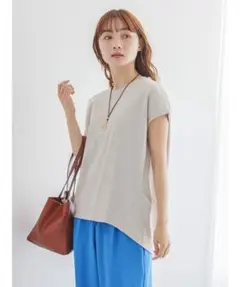 AMERICAN HOLICキレイCOTTONフレンチスリーブカットプルオーバー