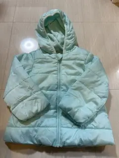 キッズ 中綿ジャケット フード付き ライトブルー アウター