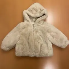 ZARA フード付きボアアウター 9-12ヶ月