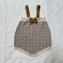 【美品】ニットロンパース　90サイズ