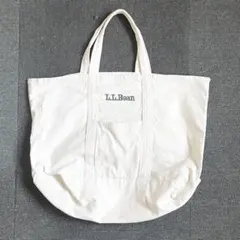 LL Bean 旧フォント アウトポケット付 グローサリー トート ヴィンテージ